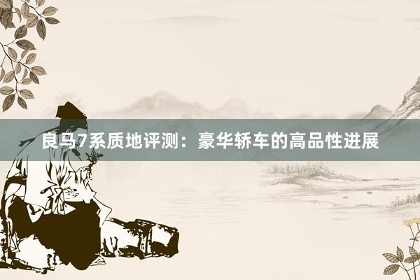 良马7系质地评测：豪华轿车的高品性进展